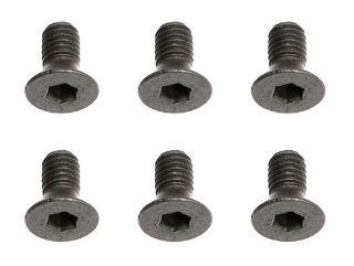 Picture of Team Associated 3x0.5x6mm Flat Head Hex Screw (6)