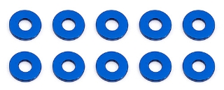 Picture of Team Associated 7.8x1.0mm Aluminum Bulkhead Ball Stud Washer (Blue) (10)