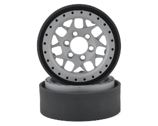 Picture of Vanquish Products KMC XD127 Bully 1.9" Beadlock Crawler Wheels (Silver) (2)