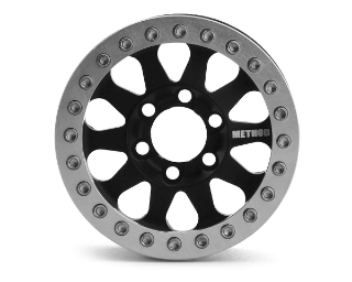 Picture of Vanquish Products Method 101 V2 1.9" Beadlock Crawler Wheels (Black/Silver) (2)