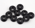 Picture of Team Associated 4mm Low Profile Serrated Steel Wheel Nuts (Black) (10)