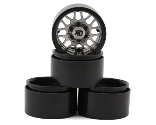 Picture of RC4WD XD 1.7" XD849 Grenade 2 Deep Dish Beadlock Wheels (Black/Silver) (4)