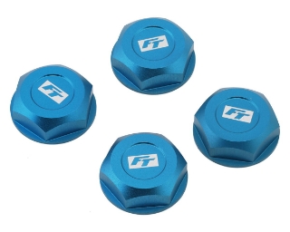 Picture of Team Associated Factory Team Aluminum 17mm Capped Wheel Hex Nuts (Blue) (4)