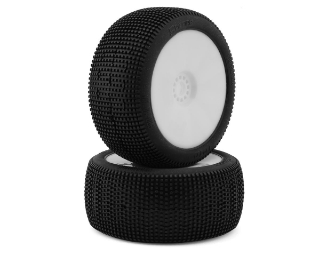 Picture of Pro-Motion Spitfire 1/8 Truggy Pre-Mount Tires (White) (2) (Soft)