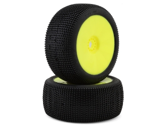 Picture of Pro-Motion Spitfire 1/8 Truggy Pre-Mount Tires (Yellow) (2) (Soft)