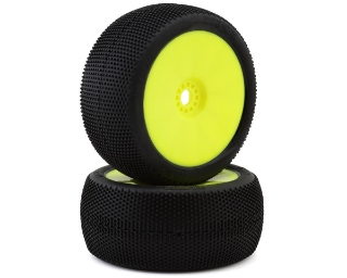 Picture of Pro-Motion Talon 1/8 Truggy Pre-Mount Tires (Yellow) (2) (Super Soft)