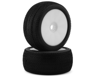 Picture of Pro-Motion Phantom Pre-Mounted 1/8 Truggy Tires (White) (2) (Clay)