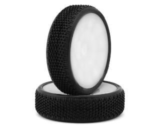 Picture of Pro-Motion Viper 2.2" 2WD Front LP Carpet 1/10 Pre-Mounted Buggy Tires (White)