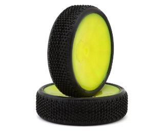 Picture of Pro-Motion Viper 2.2" 2WD Front LP Carpet 1/10 Pre-Mounted Buggy Tires (Yellow)