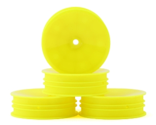 Picture of Pro-Motion 2.2" 2WD Front Slim Carpet Buggy Wheels (Yellow) (4)