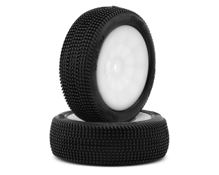 Picture of Pro-Motion Quicktime 2.2'' Front 2WD Pre-Mounted Buggy Tires (White) (2) (T1)
