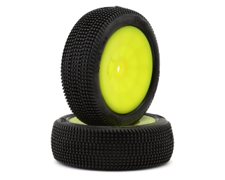 Picture of Pro-Motion Quicktime 2.2'' Front 2WD Pre-Mounted Buggy Tires (Yellow) (2) (T2)