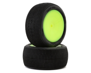 Picture of Pro-Motion Quicktime 2.2'' Rear 2WD Pre-Mounted Buggy Tires (Yellow) (2) (T2)