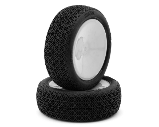 Picture of Pro-Motion Havoc 2.2" 1/10 2WD Pre-Mounted Front Buggy Tires (White) (2) (T1)