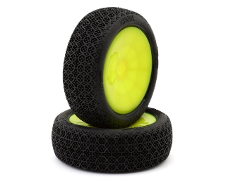 Picture of Pro-Motion Havoc 2.2" 1/10 2WD Pre-Mounted Front Buggy Tires (Yellow) (2) (T2)