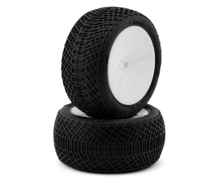 Picture of Pro-Motion Corsair 2.2" 1/10 Pre-Mounted Rear Buggy Tires (White) (2) (T2)