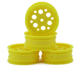 Picture of Pro-Motion 2.2" Magnum Front 1/10 Dirt Oval Wheels (Yellow) (4) w/12mm Hex