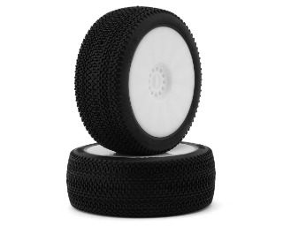 Picture of Pro-Motion Phantom 1/8 Buggy Pre-Mount Tires (White) (2) (Clay Outdoor)