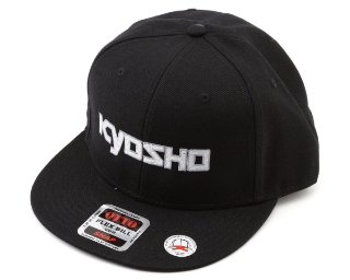 Picture of Kyosho Snapback Flatbill Hat (Black) (One Size Fits Most)