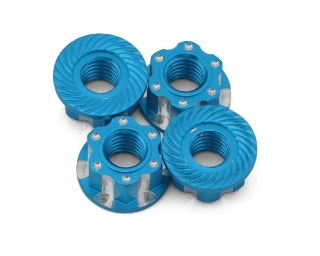 Picture of J&T Bearing Co. 4mm Machined Aluminum Wheel Nuts (Light Blue) (4)