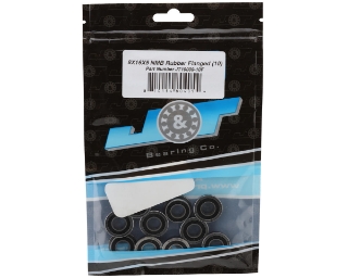 Picture of J&T Bearing Co. 8x16x5mm NMB Rubber Flanged Bearings (10)