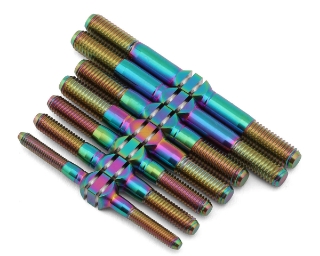 Picture of J&T Bearing Co. Agama N1 Titanium "Milled'' Turnbuckles (Oil Slick)