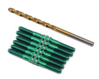 Picture of J&T Bearing Co. Associated B84 Titanium "Milled'' XD Turnbuckles (Green)