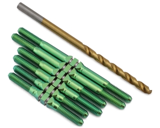 Picture of J&T Bearing Co. GFRP 2024 Assailant Titanium "Milled'' XD Turnbuckles (Green)
