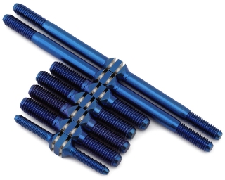 Picture of J&T Bearing Co. Kyosho MP10T Titanium "Milled'' XD Turnbuckles Set (Blue)