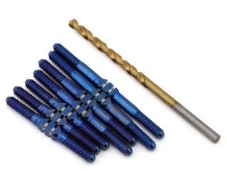 Picture of J&T Bearing Co. Yokomo MO 2.0 Titanium "Milled'' XD Turnbuckles (Blue)