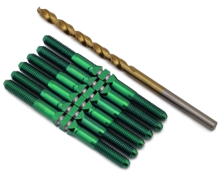 Picture of J&T Bearing Co. Yokomo SO 2.0 Titanium "Milled'' XD Turnbuckles Set (Green)