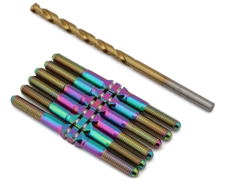 Picture of J&T Bearing Co. Yokomo SO 2.0 Titanium "Milled'' XD Turnbuckles Set (Oil Slick)