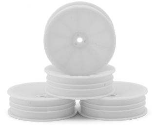 Picture of TZO Tires 2WD 2.2" Front Carpet Slim Wheels (White) (4)