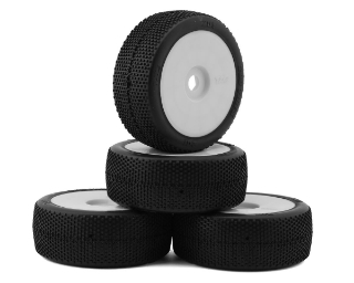 Picture of TZO Tires 201 1/8 Buggy Non-Glued Tire Set (White) (4) (Ultra Soft)