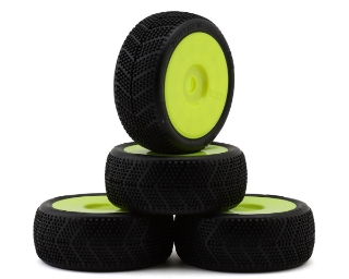 Picture of TZO Tires 400 1/8 Buggy Non-Glued Tire Set (Yellow) (4) (Soft)