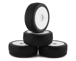 Picture of TZO Tires 401 1/8 Buggy Non-Glued Tire Set (White) (4) (Super Soft)