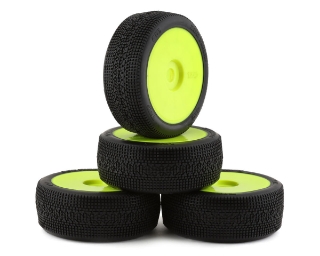 Picture of TZO Tires 401 1/8 Buggy Pre-Glued Tire Set (Yellow) (4) (Super Soft)