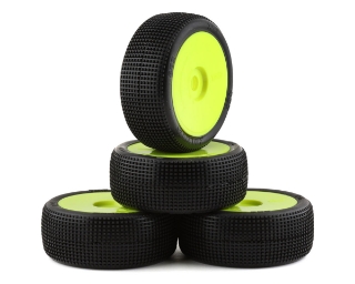 Picture of TZO Tires 402 1/8 Buggy Non-Glued Tire Set (Yellow) (4) (Soft)