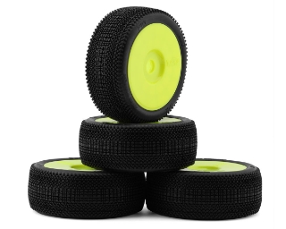Picture of TZO Tires 501 1/8 Buggy Non-Glued Tire Set (Yellow) (4) (Hard)