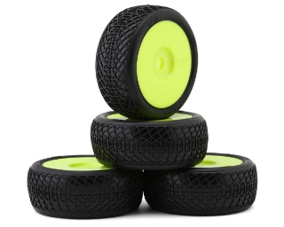 Picture of TZO Tires 101 1/8 Buggy Non-Glued Tire Set (Yellow) (4) (Supreme Clay)
