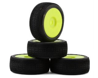 Picture of TZO Tires 501 1/8 Buggy Non-Glued Tire Set (Yellow) (4) (Ultra Clay)