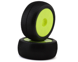 Picture of TZO Tires 202 1/8 Truggy Non-Glued Tire Set (Yellow) (2) (Super Clay)