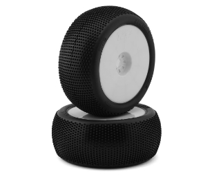 Picture of TZO Tires 202 1/8 Truggy Non-Glued Tire Set (White) (2) (Hard)