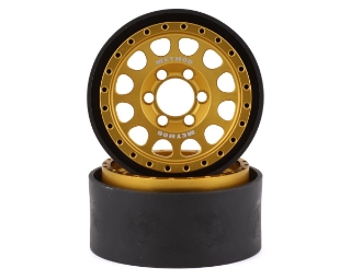 Picture of Vanquish Products Method 105 1.9" Beadlock Crawler Wheels (Gold) (2)