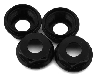 Picture of HongNor X5B Aluminum Shock Body Seal Retainers (Black) (4)