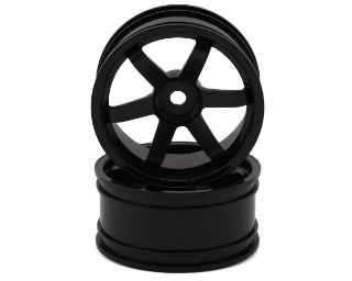Picture of Yokomo 6-Spoke Drift Wheels (Black) (2) (7mm Offset)