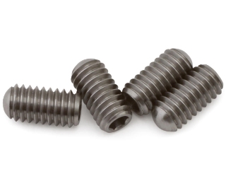 Picture of 1UP Racing 4x8mm Pro Duty Titanium Rounded Droop Screws (4)