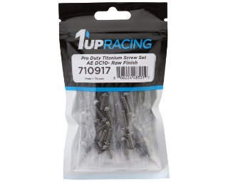 Picture of 1UP Racing Associated DC10 Pro Duty Titanium Complete Screw Set (Silver)