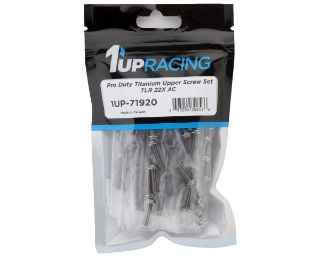 Picture of 1UP Racing TLR 22X AC Pro Duty Titanium Upper Screw Set (Silver) (68)