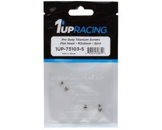 Picture of 1UP Racing Titanium Pro Duty Flat Head Screws (5) (2x3mm)